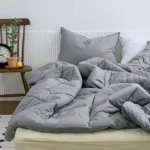 샤이니 이불베개세트 순면 그레이 침구 SS 순면이불베개세트 사계절