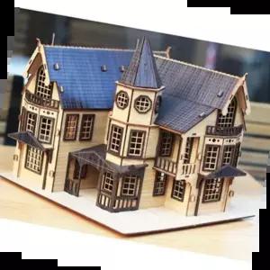 나무입체퍼즐 Fantasy Mansion Black 3D나무입체퍼즐