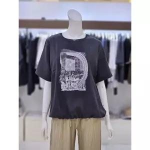 [트리아나]소고디자인 세이브존07 여성 밑단 스트링 프린트 반팔 티셔츠 AJ2BA05 AJ2BA05_P343738200