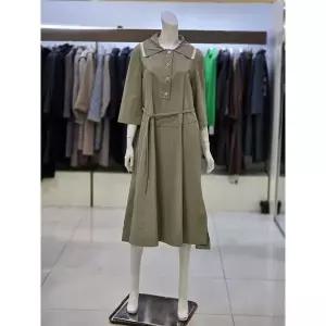 [트리아나]소고 세이브존07 소고 여성 오픈 카라넥 밸트 롱 원피스 AK2PA02_P359103584