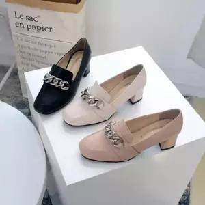 샌들 미들힐 여자구두 펌프스 토오픈 베이직 키높이