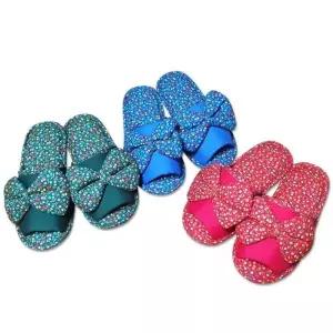 여성 이쁜거실화 여성슬리퍼 실내화 안개꽃 사무실슬리퍼 리본거실화