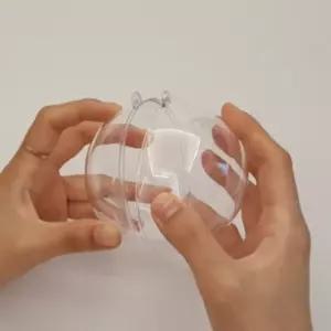 4개 9cm 투명 플라스틱볼 투명구 투명볼 캡슐 둥근 크/경품/소품/행운/행사/복불복/용품/이벤트용/경품용