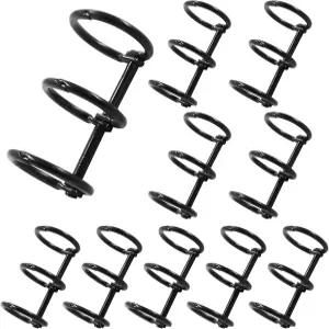 본시코키 10개 세트 3개 금속 루즈 바인더 스냅 스플릿 내경 20mm DIY 여행 일기용 도서 반지 사진 앨범