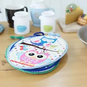 타원 부엉이 냄비받침 1P 후라이팬 도자기 받침대