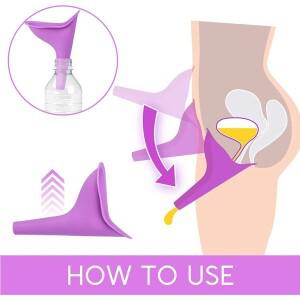 여성 소변기 야외 여행 캠핑 깔때기 휴대용 호환 장치 상자