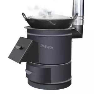 가마솥 표준 화덕 야외 아궁이 캠핑 화구 주물 연통 40cm+서랍