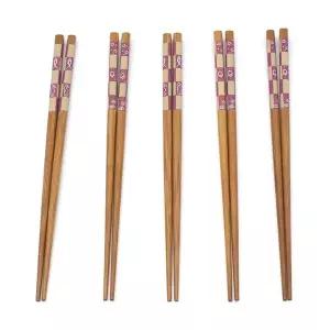 체크 전사 젓가락 일식 저분 5P 세트_24cm