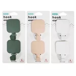 수건 행거 옷걸이 사각 걸이 도어훅 2p 걸이 행주