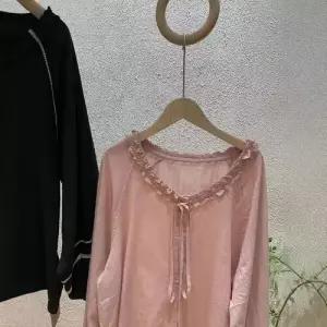 여성 면 가을 셔츠 카디건 톱 상큼 펀칭 긴팔 A02Z3I SPO마켓3