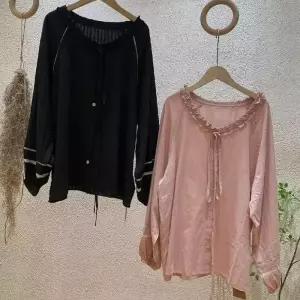 여성 면 가을 셔츠 카디건 톱 상큼 펀칭 긴팔 SPO마켓3