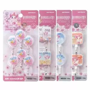 벽행거 4포장 4종선택옷걸이 행어 걸이 몽이캐릭터 옷걸이행거 벽걸이 행거