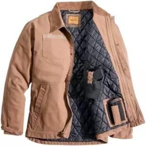 남성용 베나도 숨겨진 캐리 재킷 - 헤비 듀티 캔버스 포켓