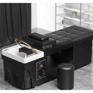 받침 바버샵 샴푸 연회색 블랙 의자 헤어 수순환 업소용 목받침