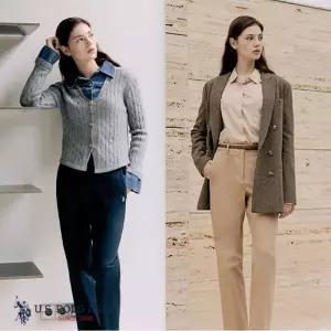 유에스피에이 단품 U.S POLO ASSN. 25FW 약기모 치노팬츠 1종 여성1177033