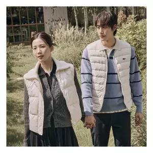 라코스테 여성 스웨터 카라 다운베스트 BF421E-55N XFJ 966100