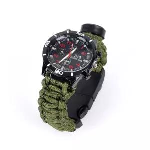 서바이벌 군인 시계 카키 키트 생존 레져용 팔찌