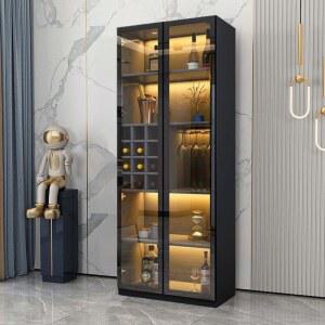 위스키진열장 LED 양주 진열장 와인 온잇 주류 술장 위스키장 무주 진열대 감성 장식장