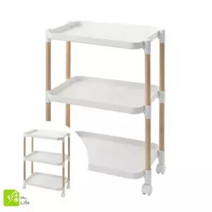 세탁실선반 트롤리 수납장식장 오픈형 이동식선반 3단 이동식