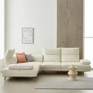 [우관제 갤러리] 엘레니 4인 코너형 코모도 원단 스윙 소파