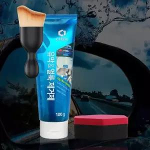 차량 유막 저게제 얼룩 제거제 100g 먼지 브러쉬 세트