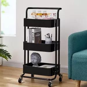 경략랙 수납 거실 수납함 틈새 서랍 트롤리 철제 선반 이동식 수납장 무빙 팬트리 카