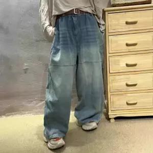 여성 배기핏 청바지 조추핏 빅사이즈 하이웨스트 슬림핏 와이드 커브 진 원픽3