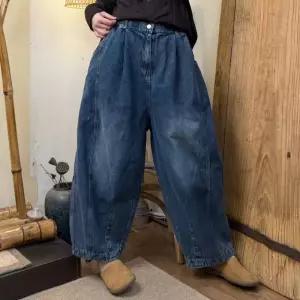 여친 팬츠 캐주얼 가을 청바지 하이웨스트 날씬해 배기핏 보이기 원픽3