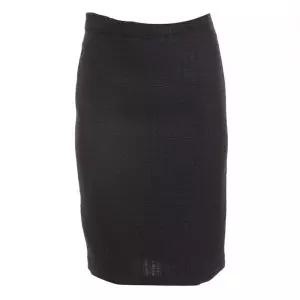 모조 하이웨스트 블랙 트위드 정장 스커트 J252XSD101