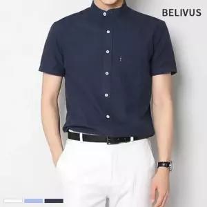 차이나카라 반팔 무지 빌리버스 남방 셔츠 남자 BSD085