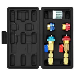 GELRIUNY R134a R1234YF R22 AC 밸브 코어 제거 도구 키트, 6개 및 8개 오링 고무 씰, 자동차 가정용 에어컨 시스템(AC R1234YF)