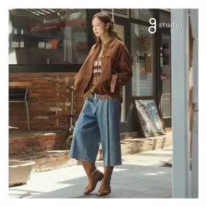 지스튜디오 25FW 유럽산 슬링키 롱 버뮤다 데님팬츠1185899