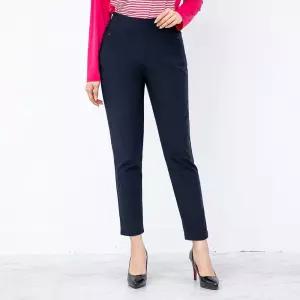 [모슬린]엄마옷 스판 밴딩 슬림핏 바지 613FGH385 마담중년여성빅사이즈50대60대