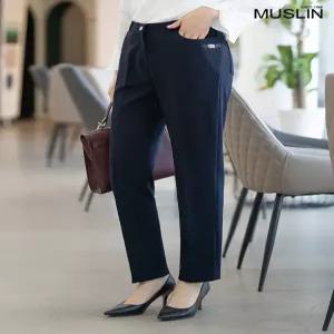 [모슬린]엄마옷 주머니장식 정장 일자바지 613FGH514 마담중년여성빅사이즈50대60대