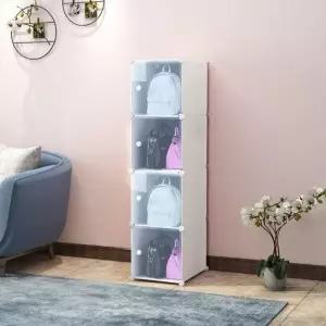 (선택 4칸B(1열4층))조립식 수납장 핸드백 보관함 가방 정리함 1열4칸_24539142