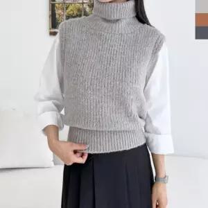 여자니트조끼 니트조끼 여자조끼베스트 1067 조끼베스트 CAT 여자포근터틀니트조끼베