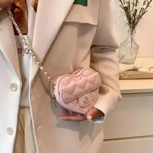 위드썸띵 퀼팅 체인백 미니백 크로스가방 하트가방