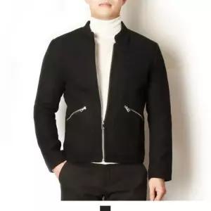 남자 슬림핏 울자켓