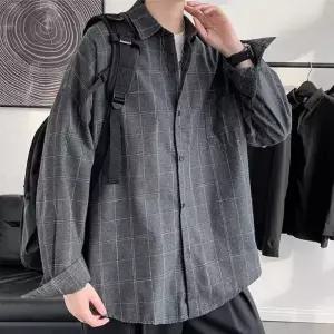 캐주얼 남방 체크 셔츠 남성 / 3컬러 박스핏 남성 데일리