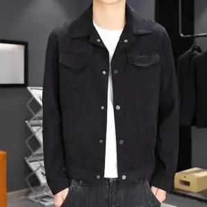 봄가을자켓스웨이드 트러커 레더 남성 봄아우터 베이직