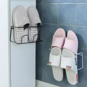 붙이는 꽂이 걸이 거실화 신발 정리대 슬리퍼 욕실화