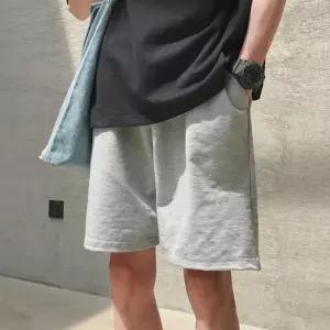 남성반바지 캐주얼바지 INSUM59 트레이닝 허리밴딩 면반바지