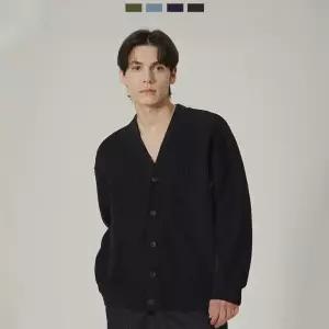 국산 골지가디건 남녀공용