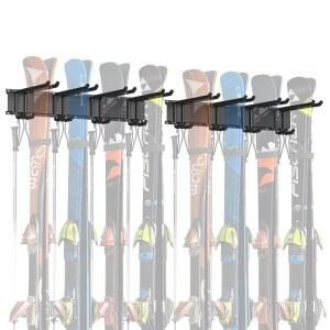 월만 차고 보관 조직 벽 스키 랙 8쌍 스노보드 랙용 행거 장착 최대 400파운드까지 가능