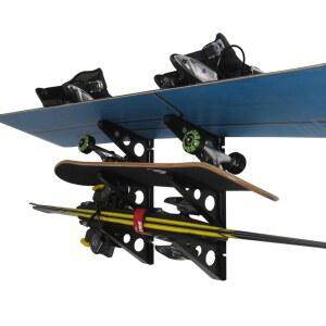 StoreYourBoard ABS 플라스틱 스키 및 스노보드 보관 랙, 블랙, 50.8cm(20인치)