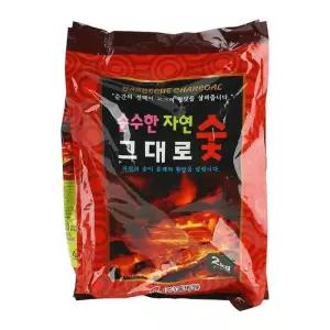 가마골 나무견고한 숯 2kg 7-8인용