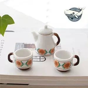 예쁜 해바라기 미니 티포트 커피잔 인테리어