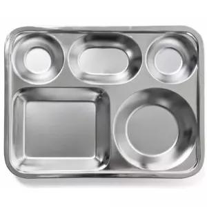 스텐 식판 급식판 배식판 성인식판 나눔접시 타원 3찬 유아식판 성인식판