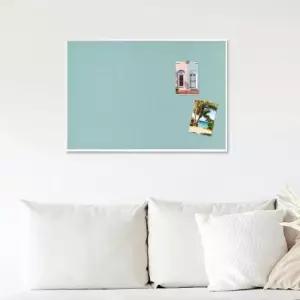 [문구/오피스] 두문 화이트플랫 액자패브릭 자석게시판 그린 600x420