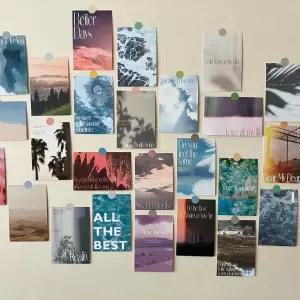 레트로 빈티지 인테리어 엽서 30종세트 감성사진 뱍장식 벽스티커 스티커